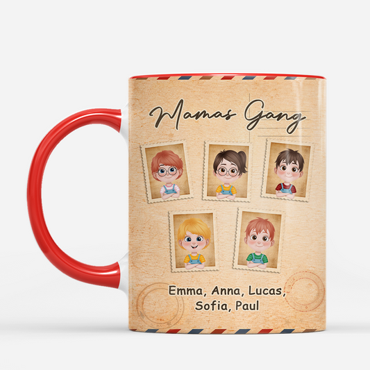 8191MGE2 3d druck effekt papas gang briefmarken personalisiertes geschenk  mamapapa tasse 8191mtxcb