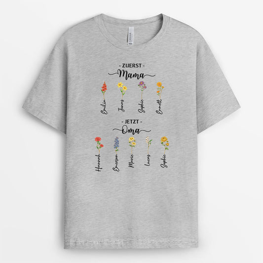 8192AGE1 erst mama jetzt oma personalisiertes geschenk  t shirts glitzer blumen 8192a8v5a_2