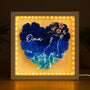 8215OGE2 mama hand in hand personalisiertes geschenk  blumen 3d bilderrahmen mamaoma 8215o6p5a
