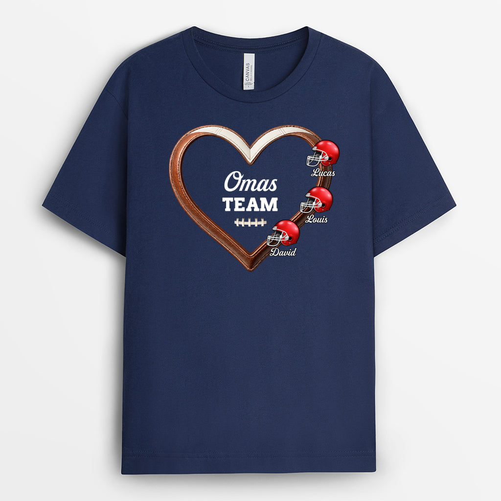 8222AGE2 3d druck effekt american football personalisiertes geschenk  mamaoma t shirt 8222anywa