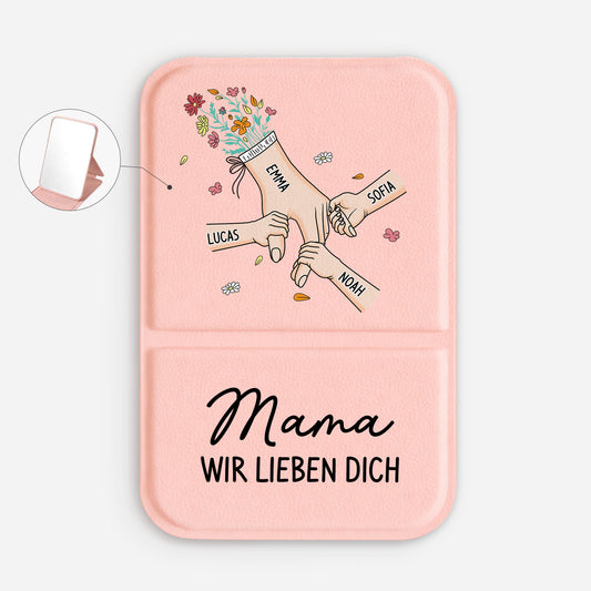 8227AGE1 mama wir lieben dich personalisiertes geschenk  taschenspiegel mama oma 8227aj6paa