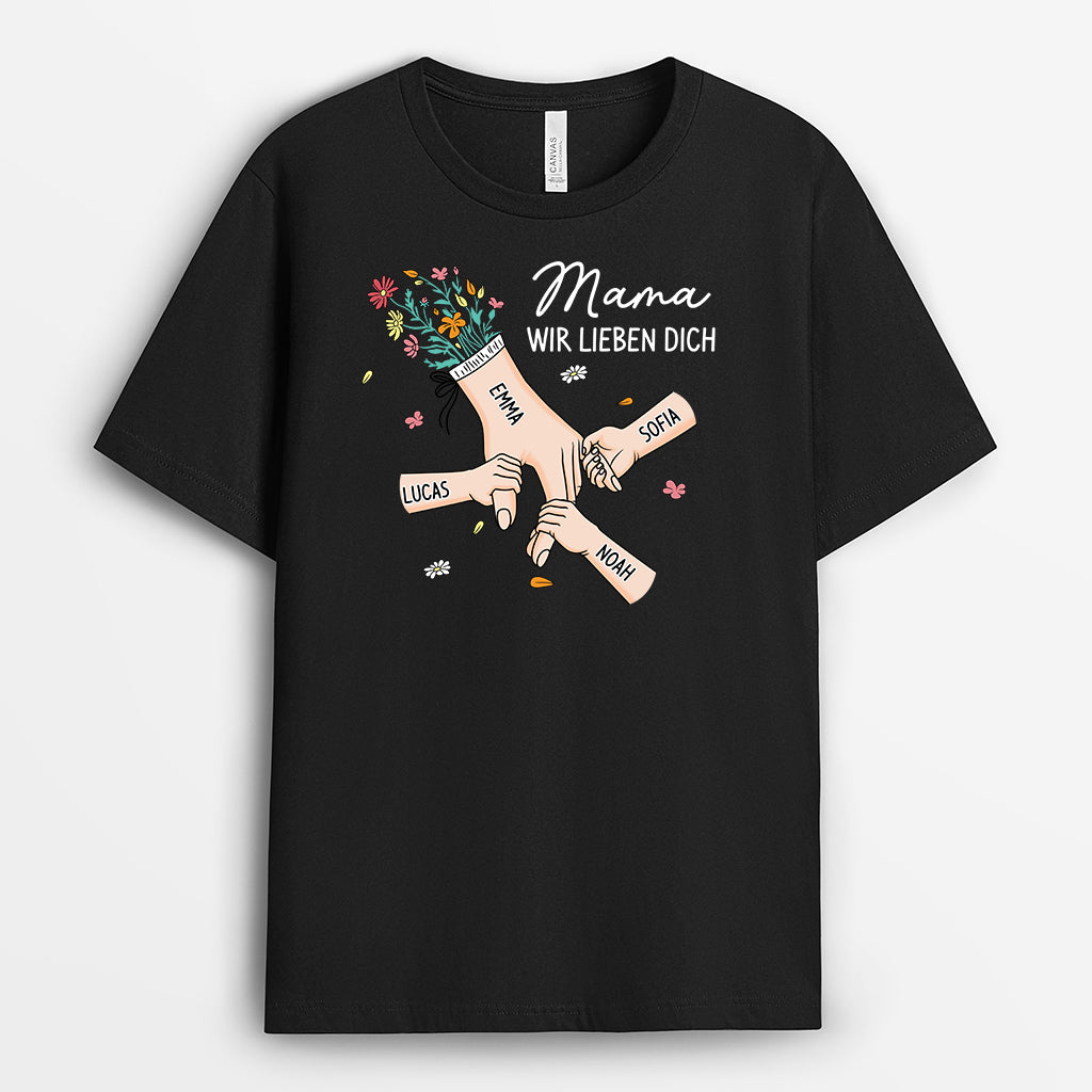 8227AGE1 oma mama wir lieben dich personalisiertes geschenk  mama t shirt 8227a6paa