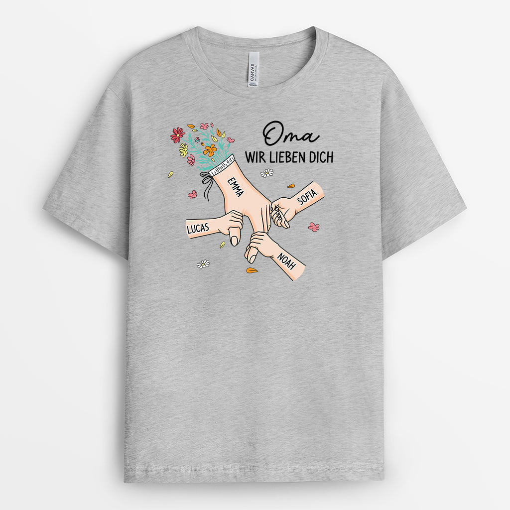 8227AGE2 mama wir lieben dich personalisiertes geschenk  oma mama t shirt 8227a6paa