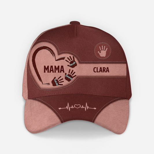 8231JGE2 3d druck effekt mama handabdruck herzschlag personalisiertes geschenk  kappen mamapapa 8231jtkma_c18100a2 7a51 4671 b037 8ff4c6b5ef95