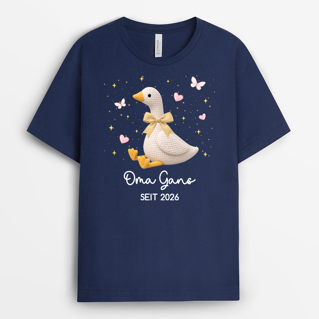 8232AGE2 mama gans ganse personalisiertes geschenk  oma mama t shirt 8232aap5a