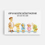 8252CGE1 opas kleine kukenschar mit ganz viel liebe personalisiertes geschenk  leinwand opa oma 8252c6pma