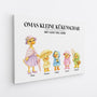 8252CGE2 opas kleine kukenschar mit ganz viel liebe personalisiertes geschenk  leinwand opa oma 8252c6pma