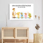 8252CGE3 opas kleine kukenschar mit ganz viel liebe personalisiertes geschenk  leinwand opa oma 8252c6pma