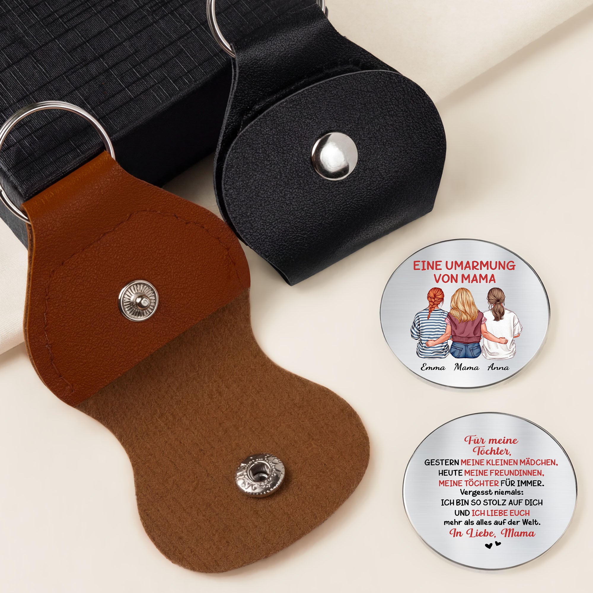 8264AGE2 eine umarmung von mama personalisiertes geschenk tochter_  pocket hug schlusselanh_nger 8264aj8vca