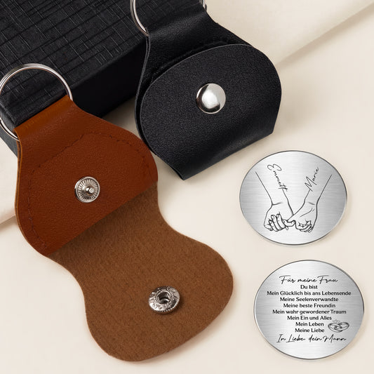 8265AGE2 vom ersten kuss bis in den tod personalisiert_e paar geschenke  pocket hug schlusselanhanger 8265ajspng