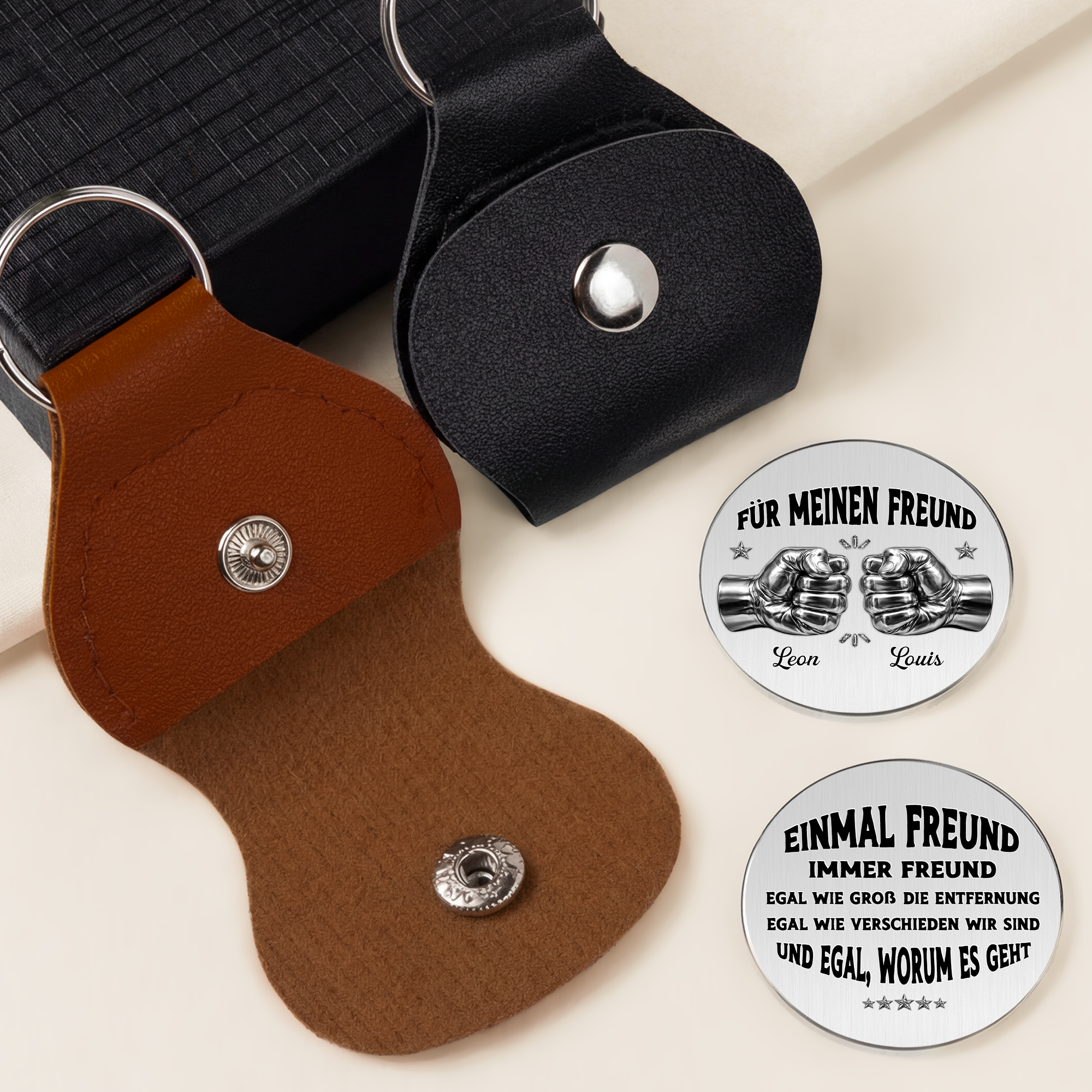 8268AGE2 3d druck effekt einmal bruder immer bruder personalisiert_e geschenke fur manner  pocket hug schlusselanhanger freunde 8268aj6fhb