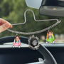 8277GGE2 fahr vorsichtig papa personalisierte geschenke foto  acryl autospiegel anhanger papa mama 8277gsyab