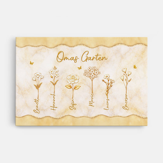 8319CGE1 3d druck effekt omas garten personalisiertes geschenk garten  leinwand fur oma mama 8319ccyaa