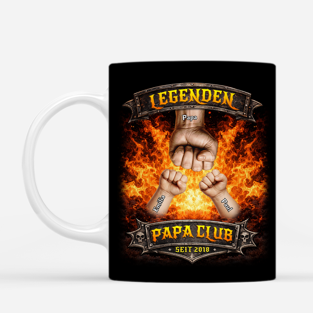 8339MGE2 legenden papa club personalisierte geschenke papa  tasse 8339msqhb