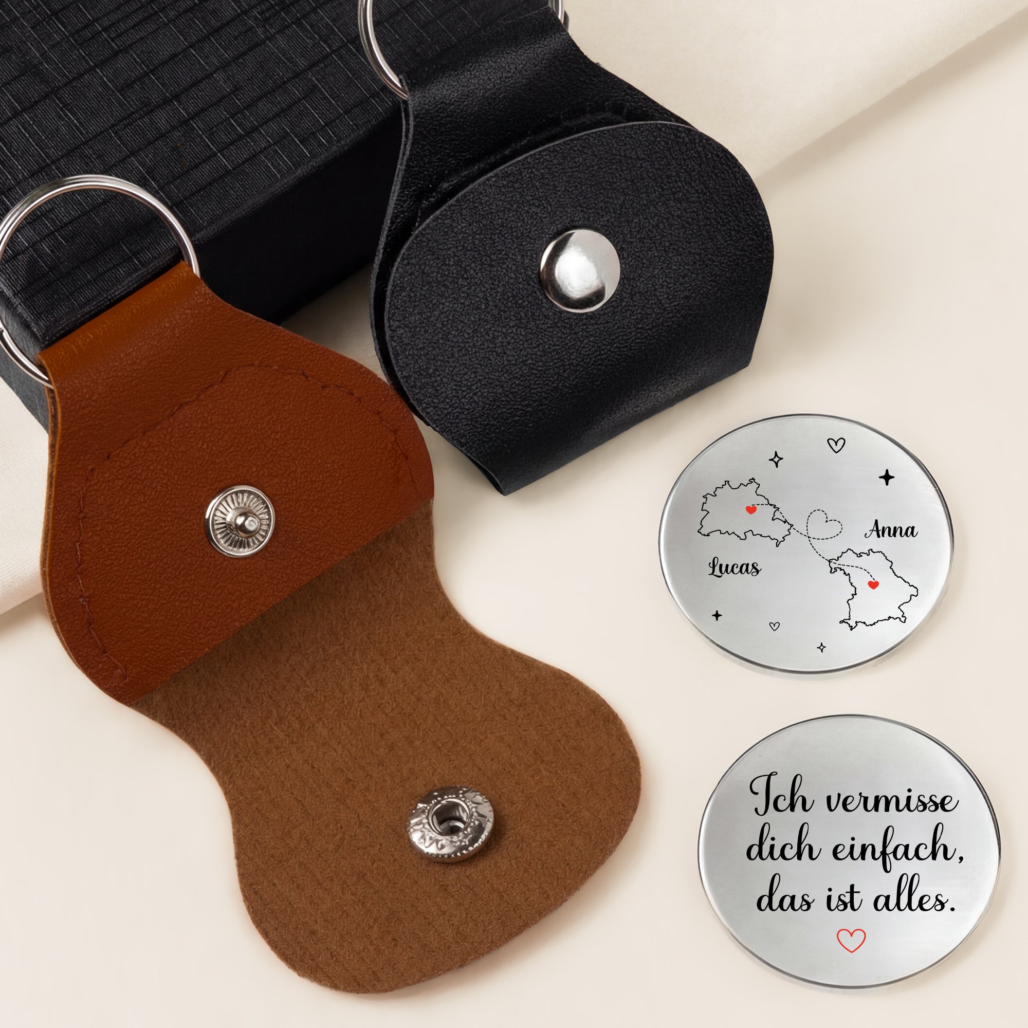 8342AGE2 ich vermisse dich einfach das ist alles personalisiertes geschenk  pocket hug schlusselanhanger beste freunde 8342ajnhsf