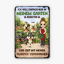 8343EGE1 garten arbeiten und zeit mit meinen hunden verbringen personalisierte hunde geschenke  turschild 8343eskzc