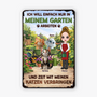 8343EGE1 garten arbeiten und zeit mit meinen katzen verbringen personalisierte geschenke katze  turschild 8343eskzd
