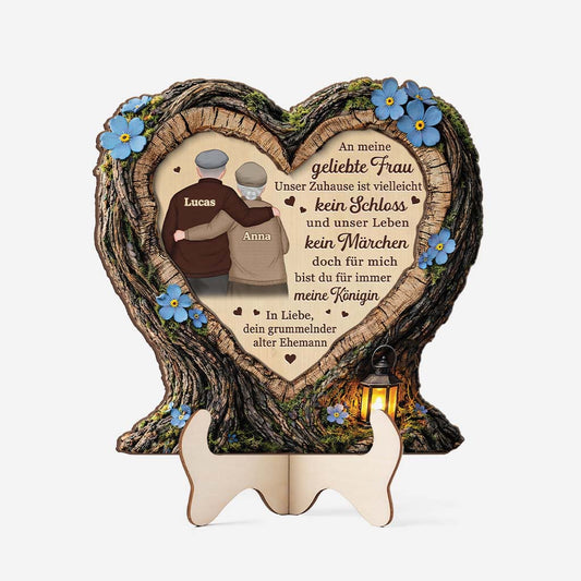 8345QGE1 3d druck effekt an meine frau ich liebe dich personalisierte geschenke foto  holzaufsteller paar 8345qsqtg