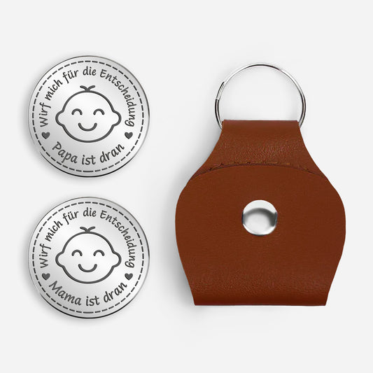 8355AGE1 entscheidungsmunze wirf mich zum entscheiden personalisierte geschenke foto  pocket hug schlusselanhanger papa mama 8355ajspag