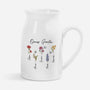 8357OGE1 omas garten personalisiertes geschenk garten  vase oma mama keramik schmetterling lineart 8357osp5a