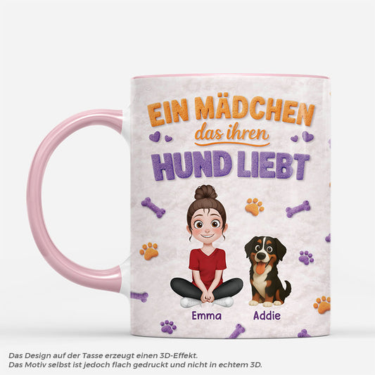 8360MGE1 3d druck effekt nur eine frau die hunde liebt personalisierte hunde geschenke  tasse cartoon 8360mtptc_b3a654a8 85b9 4e06 a0c5 d1a823aa18bc