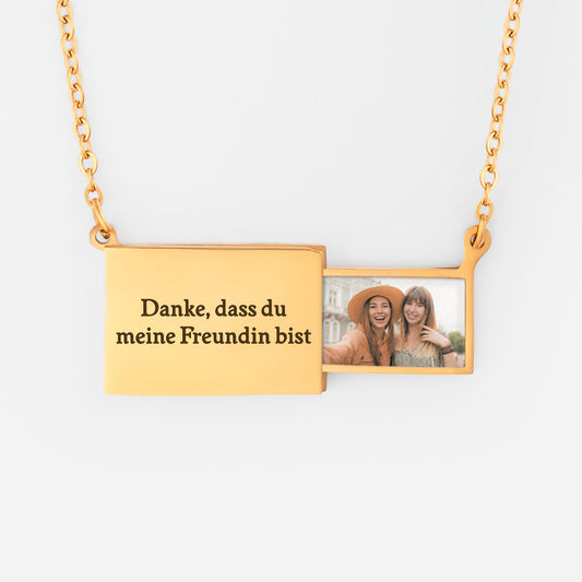 8375JGE1 danke dass du meine freundin bist briefumschlag kette personalisierte geschenke foto  kette beste freunde 8375jtv5f_2