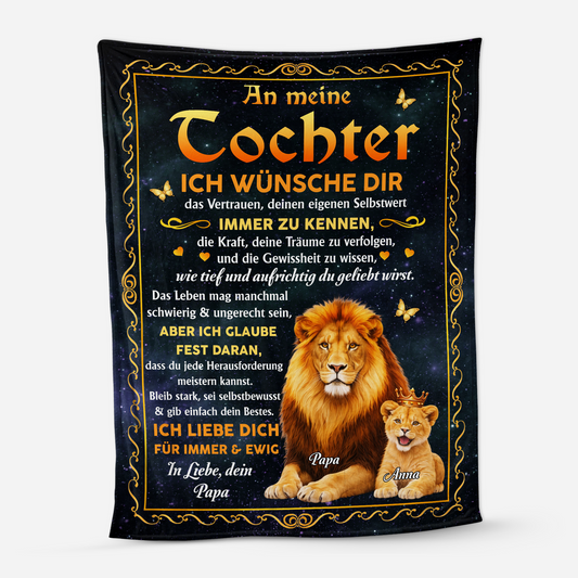8397BGE1 an meine tochter  an meinen sohn personalisiertes geschenk  kuscheldecke 8397b8fwk