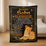 8397BGE2 an meine tochter  an meinen sohn personalisiertes geschenk  kuscheldecke 8397b8fwk