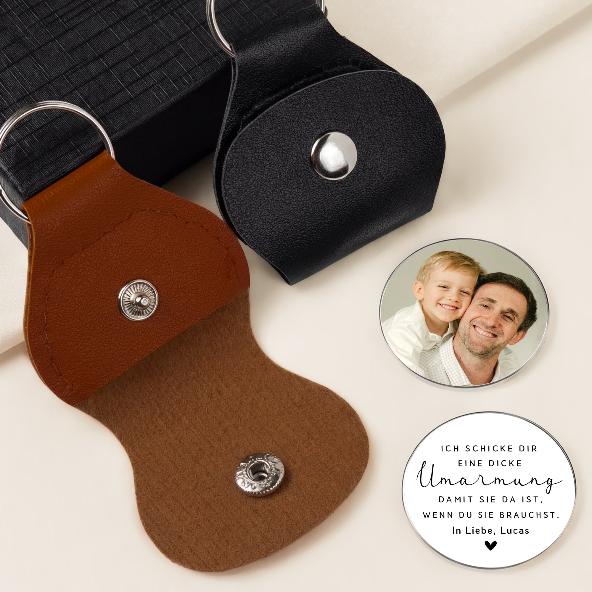 8406AGE2 ich schicke dir eine dicke umarmung personalisierte geschenke foto  pocket hug schlusselanhanger papa mama 8406aj8pta