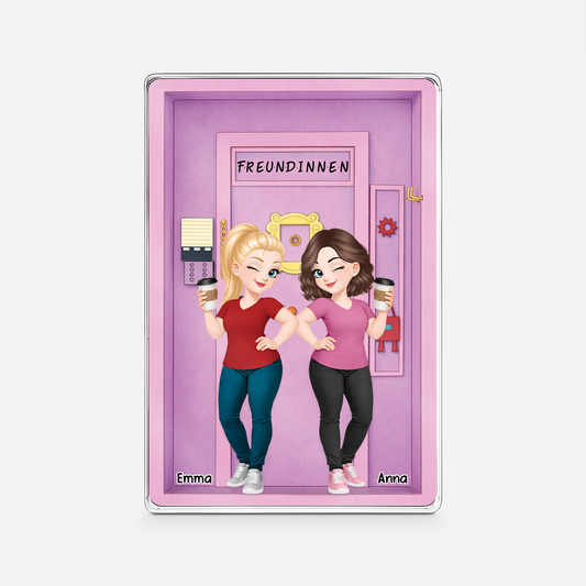 8418RGE1 3d druck effekt besties personalisierte geschenke fur beste freunde  rechteck acryl aufsteller 8418rcecf