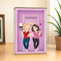 8418RGE2 3d druck effekt besties personalisierte geschenke fur beste freunde  rechteck acryl aufsteller 8418rcecf
