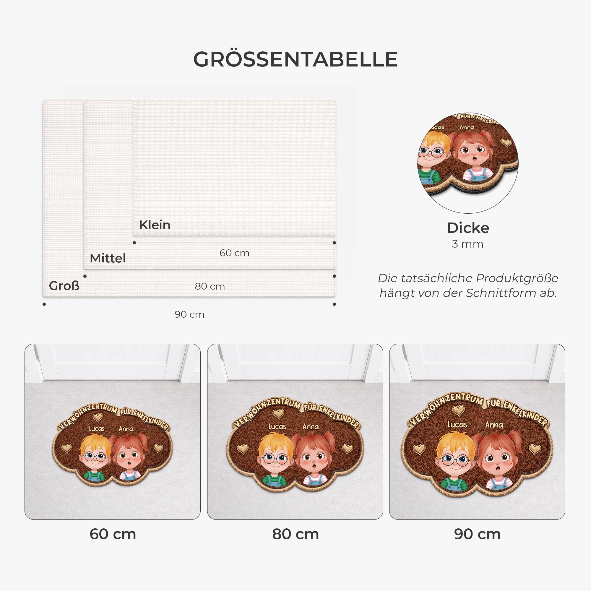 8432AGE3 verwohnzentrum fur enkelkinder personalisiertes geschenk  fussmatte oma und opa unregelmassige form 8432adtkta