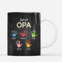 8456MGE3 zuerst papa jetzt opa bunte handabdrucke personalisiertes geschenk  tasse 8456mtktb_9d1b13f9 1205 457a bf5e adaa74e18a68