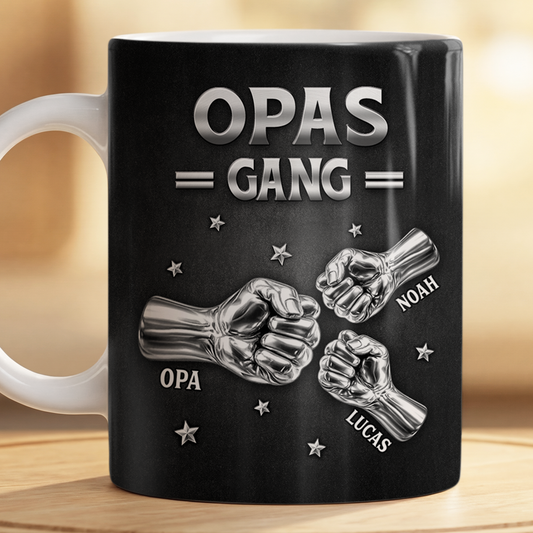8458MGE2 3d druck effekt papas gang faust personalisiertes geschenk  opa papa tasse 8458m8fmb
