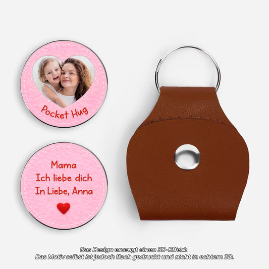 8463AGE1 3d druck effekt ich liebe dich personalisierte geschenke foto  pocket hug schlusselanhanger mama papa nahen 8463aj8pta