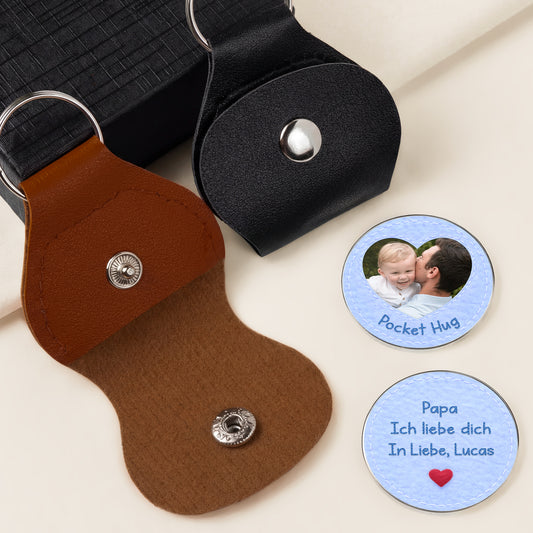 8463AGE2 3d druck effekt ich liebe dich personalisierte geschenke foto  pocket hug schlusselanhanger mama papa nahen 8463aj8pta