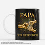 8465MGE1 3d druck effekt papa wir lieben dich gold personalisiertes geschenk  opa papa tasse 8465mtqmb
