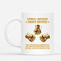 8466MGE2 3d druck effekt einmal bruder immer bruder personalisierte tasse bruder 8466mclab