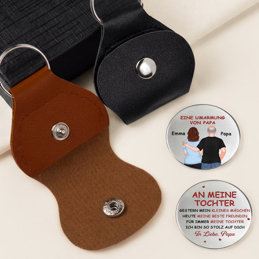8497AGE1 eine umarmung von papa personalisiertes geschenk  pocket hug schlusselanhanger tochter sohn 8497ajsvbb_2