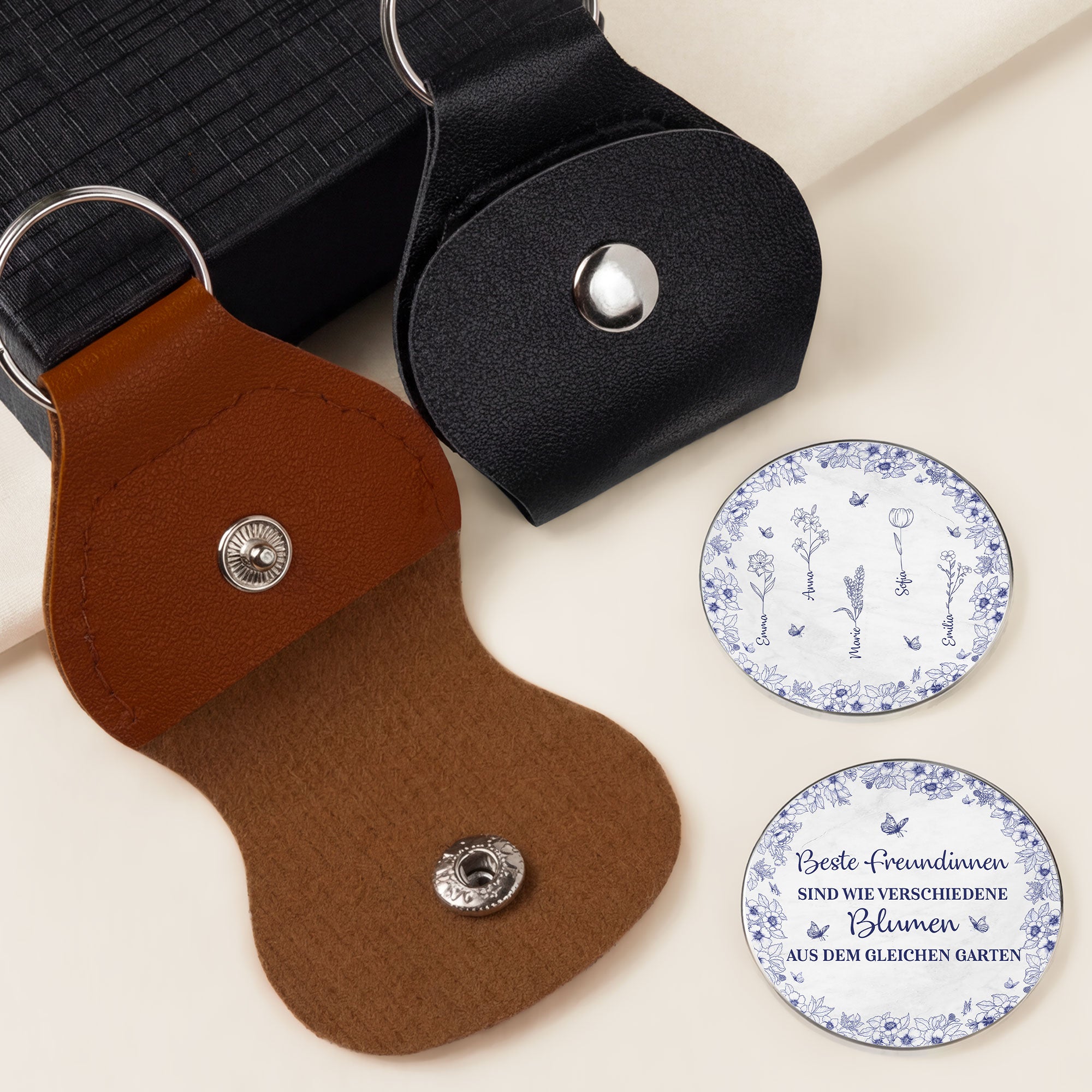 8500AGE2 schwestern sind verschiedene blumen aus dem gleichen garten personalisierte geschenke beste freundin  pocket hug schlusselanhanger 8500ajsfle
