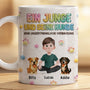 8532MGE2 3d druck effekt eine unzertrennliche verbindung personalisierte hunde geschenke  tasse teddystoff 8532mtptc