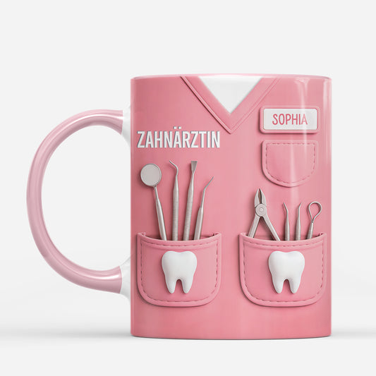 8541MGE2 3d druck effekt zahnarztzahnarztin personalisiertes geschenk  tasse fur manner  frauen 8541msp5b