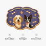 8558AGE1 hier wohnen verzogene hunde personalisiertes hunde geschenk  fussmatte unregelmassige form 8558adavrc_5