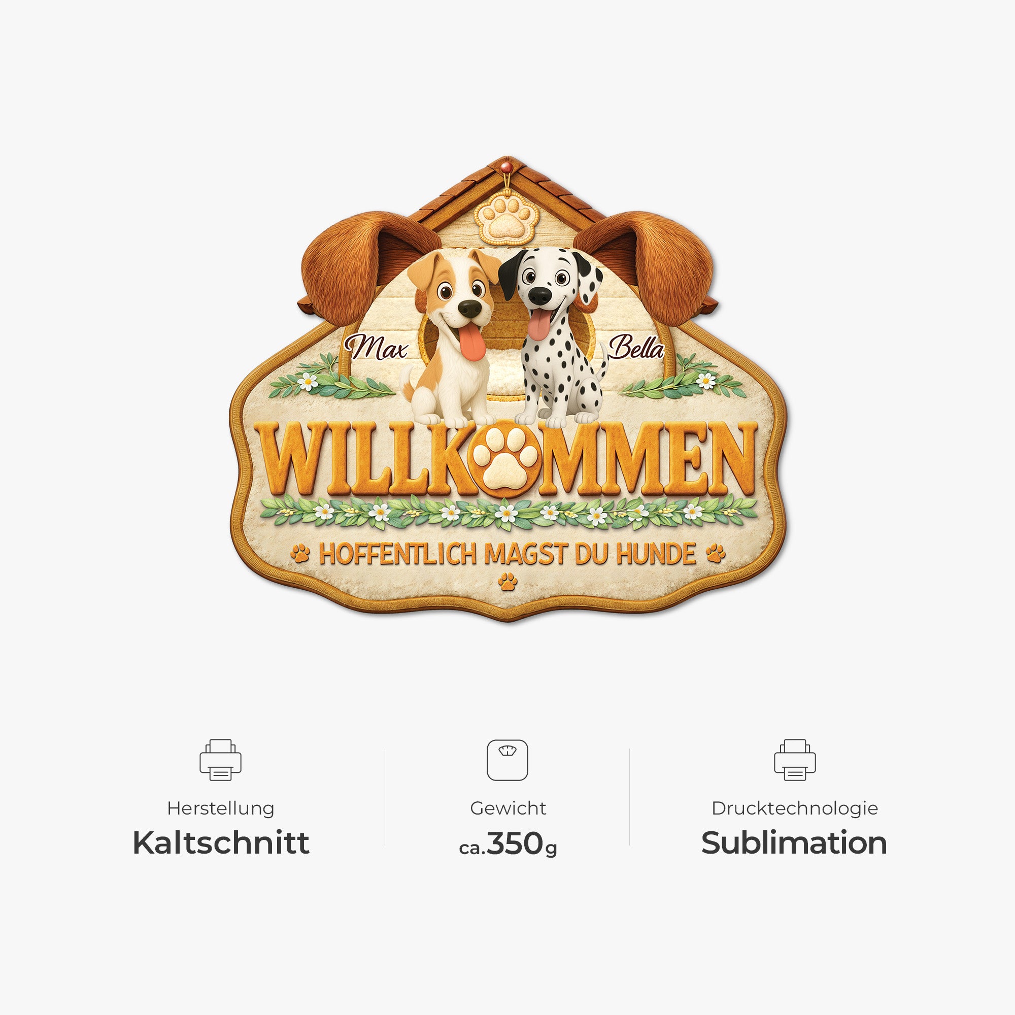 8561AGE4 hoffentlich magst du hunde fussmatte personalisiert hund_ unregelmassige form 8561adalmc