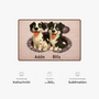 8565AGE4 3d druck effekt hund personalisiertes hunde geschenk  fussmatte unregelmassige form 8565adsfnc