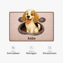 8565AGE5 3d druck effekt hund personalisiertes hunde geschenk  fussmatte unregelmassige form 8565adsfnc
