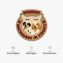 8569AGE1 3d druck effekt vorsicht wachhunde im dienst fussmatte personalisiert hund_ unregelmassige form 8569adslbc_5