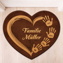 8577AGE1 3d druck effekt familie handabdruck personalisierte geschenke familie  fussmatte unregelmassige form 8577adncwi