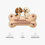 8579AGE4 der mensch wohnt nur hier bei uns personalisiertes hunde geschenk  fussmatte unregelmassige form 8579ad6pcc