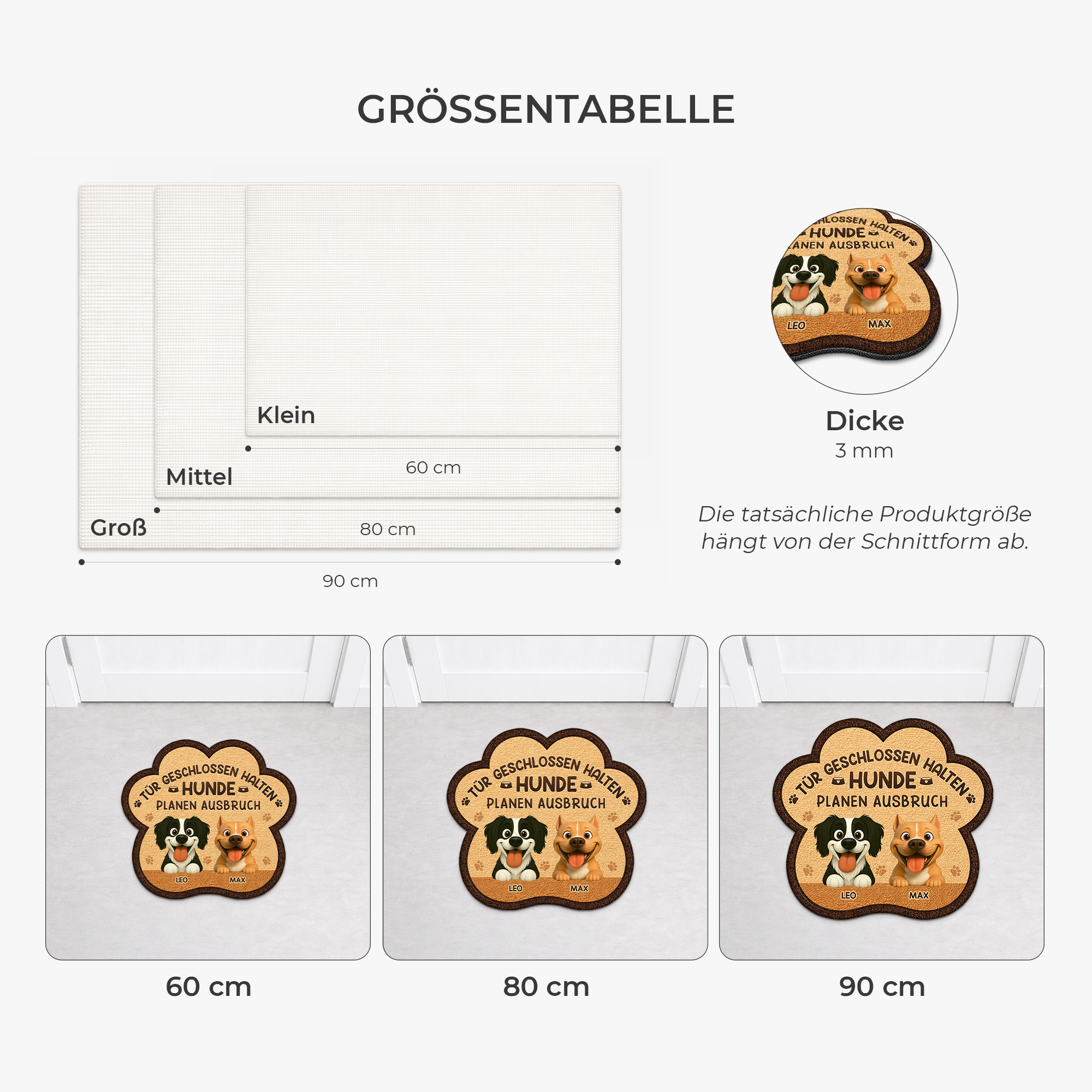 8581AGE3 tur geschlossen halten hunde planen ausbruch personalisiertes hunde geschenk  fussmatte unregelmassige form 8581ad6qwc